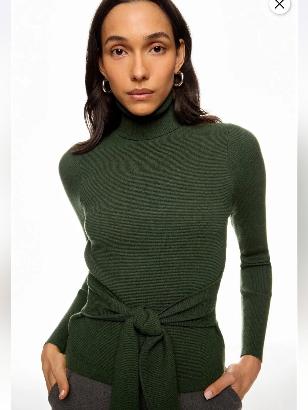 TOCCIN TIE WAIST LONG SLEEVE SWEATER SIZE XXL MSRP $295